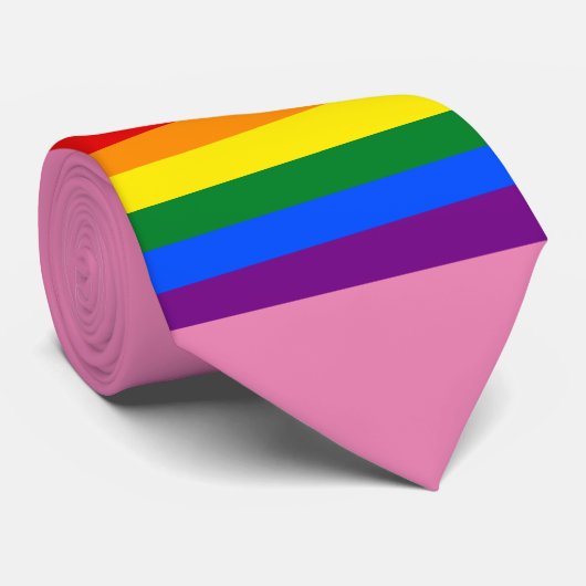 Rainbow Pride Stropdas (Opgerold)
