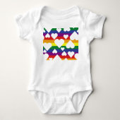 Rainbow Pride-T-shirt Romper (Voorkant)