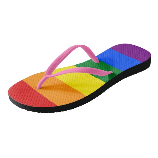 Rainbow Pride Teenslippers (Schuin)