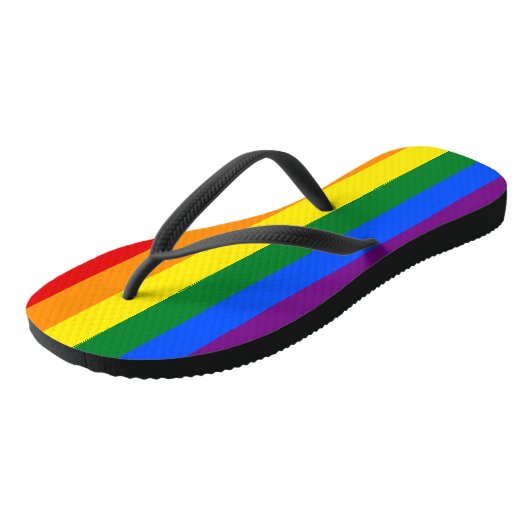 Rainbow Pride Teenslippers (Schuin)