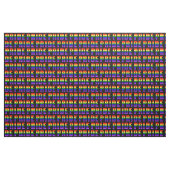 Rainbow Pride Text Art op Custom Black Color Stof (Fat Quarter)