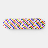 Rainbow Pride Text Art Skateboard (Horizontaal)