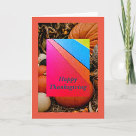 Rainbow Pride Thanksgiving Kaart