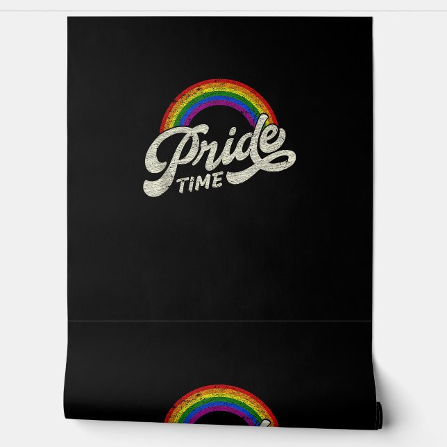 Rainbow, Pride Time, LHBT-Tanktop Behang (Afrollen)