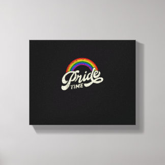 Rainbow, Pride Time, LHBT-Tanktop Canvas Afdruk