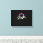Rainbow, Pride Time, LHBT-Tanktop Canvas Afdruk (Insitu (Houten vloer))