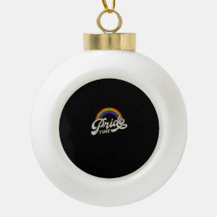 Rainbow, Pride Time, LHBT-Tanktop Keramische Bal Ornament