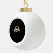 Rainbow, Pride Time, LHBT-Tanktop Keramische Bal Ornament (Rechts)