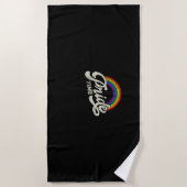 Rainbow, Pride Time, LHBT-Tanktop Strandlaken (Voorkant)
