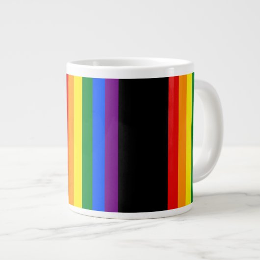 Rainbow Pride Two-Tone Coffee Mok (Voorkant rechts)