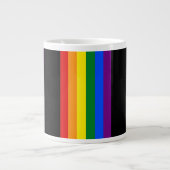 Rainbow Pride Two-Tone Coffee Mok (Voorkant)