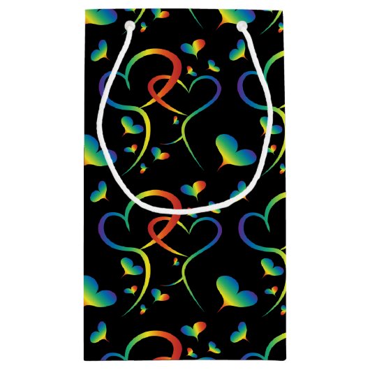 Rainbow Pride Valentijn Gift Bag Klein Cadeauzakje (Achterkant)