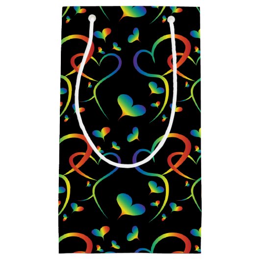 Rainbow Pride Valentijn Gift Bag Klein Cadeauzakje (Voorkant)