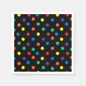 Rainbow Pride Valentijn Paper Napkin Servet (Voorkant)