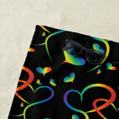 Rainbow Pride Valentine  Strandlaken (In situ)