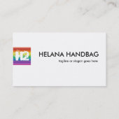 Rainbow Pride Visitekaartje Design Sjabloon (Achterkant)