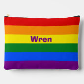 Rainbow Pride Vlag Naam of Monogram Etui (Voorkant)