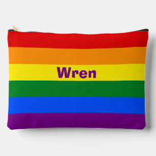 Rainbow Pride Vlag Naam of Monogram Etui