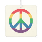 Rainbow Pride Vredesbord Auto Luchtverfrisser (Achterkant)