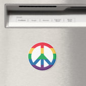 Rainbow Pride Vredesbord Koelkast Magnet (Insitu (Vaatwasser))