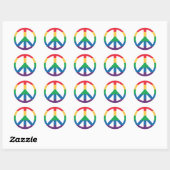 Rainbow Pride Vredesbord Sticker Sheet (Vel)