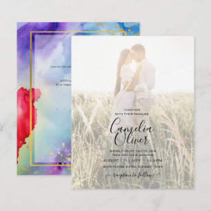 RAINBOW PRIDE WEDDING INVITATION Ink LeahG