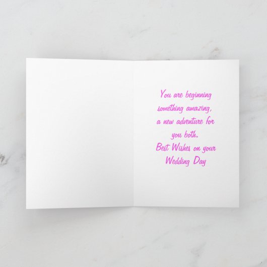 Rainbow Pride White Roses Bruiloft Kaart (Binnen)