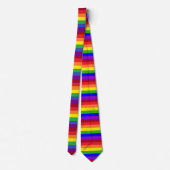 Rainbow Pride Wide Stripe Stropdas (Achterkant)