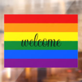 Rainbow Pride Window Cling Raamsticker (Vel 2)