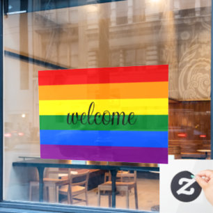 Rainbow Pride Window Cling Raamsticker