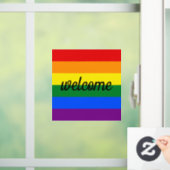Rainbow Pride Window Cling Raamsticker (Huis)