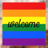 Rainbow Pride Window Cling Raamsticker (Vel 2)