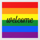 Rainbow Pride Window Cling Raamsticker (Vel)