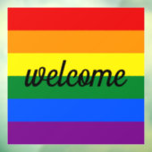 Rainbow Pride Window Cling Raamsticker (Vel 3)