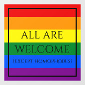 Rainbow Pride Window Cling Raamsticker (Vel)