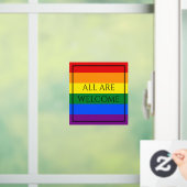 Rainbow Pride Window Cling Raamsticker (Huis)