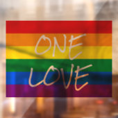 Rainbow Pride Window Cling Raamsticker (Vel 2)