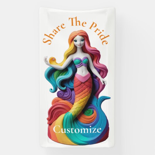 Rainbow Pride Zeemeermin Thunder_Cove Spandoek (Verticaal)