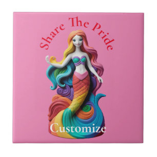 Rainbow Pride Zeemeermin Thunder_Cove Tegeltje