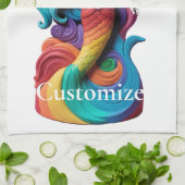 Rainbow Pride Zeemeermin Thunder_Cove Theedoek (Gevouwen)
