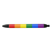 Rainbow Pride Zwarte Inkt Pen (Voorkant)