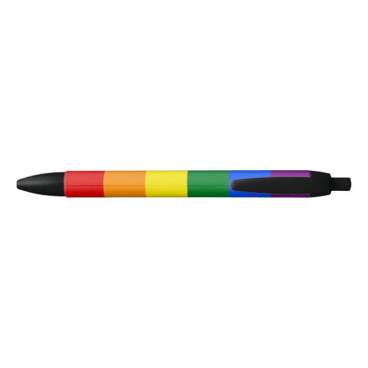Rainbow Pride Zwarte Inkt Pen (Achterkant)