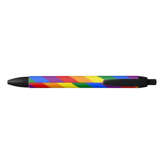 Rainbow Pride Zwarte Inkt Pen (Achterkant)