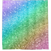 Rainbow Princess Glitter #1 #sjiny Douchegordijn (Voorkant)