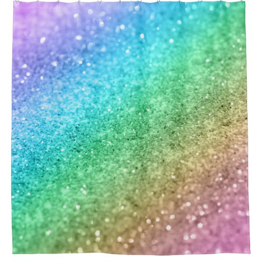 Rainbow Princess Glitter #1 #sjiny Douchegordijn (Voorkant)