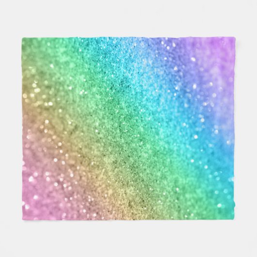 Rainbow Princess Glitter #1 #sjiny Fleece Deken (Voorkant (Horizontaal))