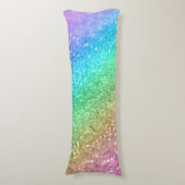 Rainbow Princess Glitter #1 #sjiny Lichaamskussen (Voorkant Verticaal)