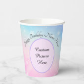 Rainbow Princess Personal Afbeelding Cups Papieren Bekers (Links)