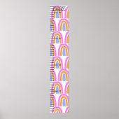 Rainbow Print Schattigee Baby Groeikaart (Voorkant)