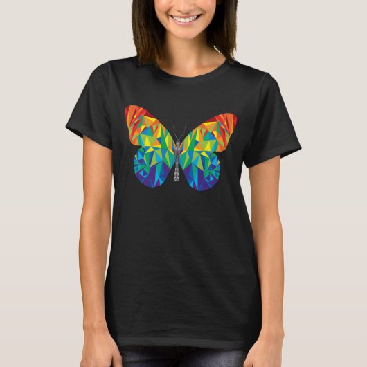 Rainbow prism Butterfly Women's T-Shirt (Voorkant)